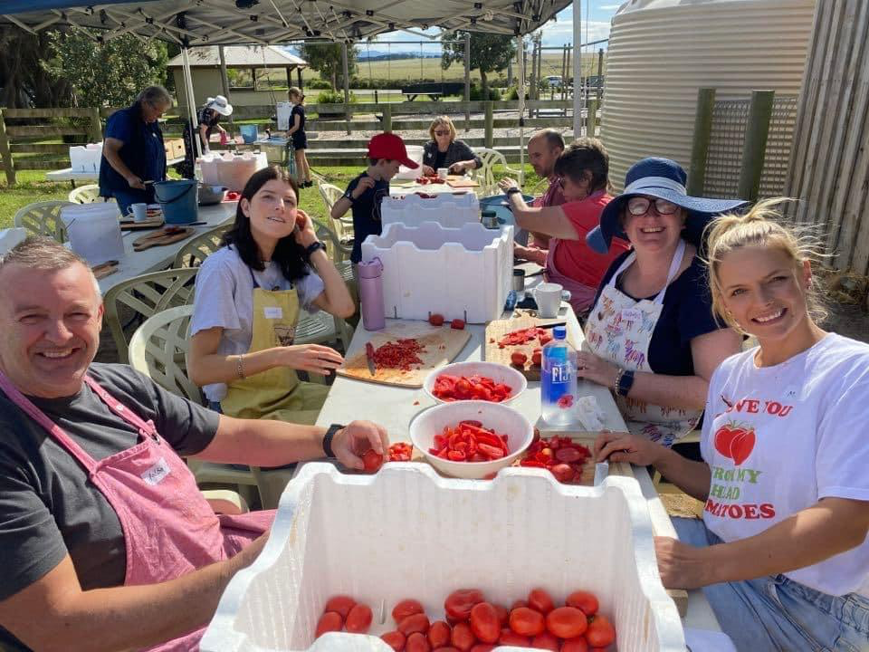 Community Passata Day at Yanakie