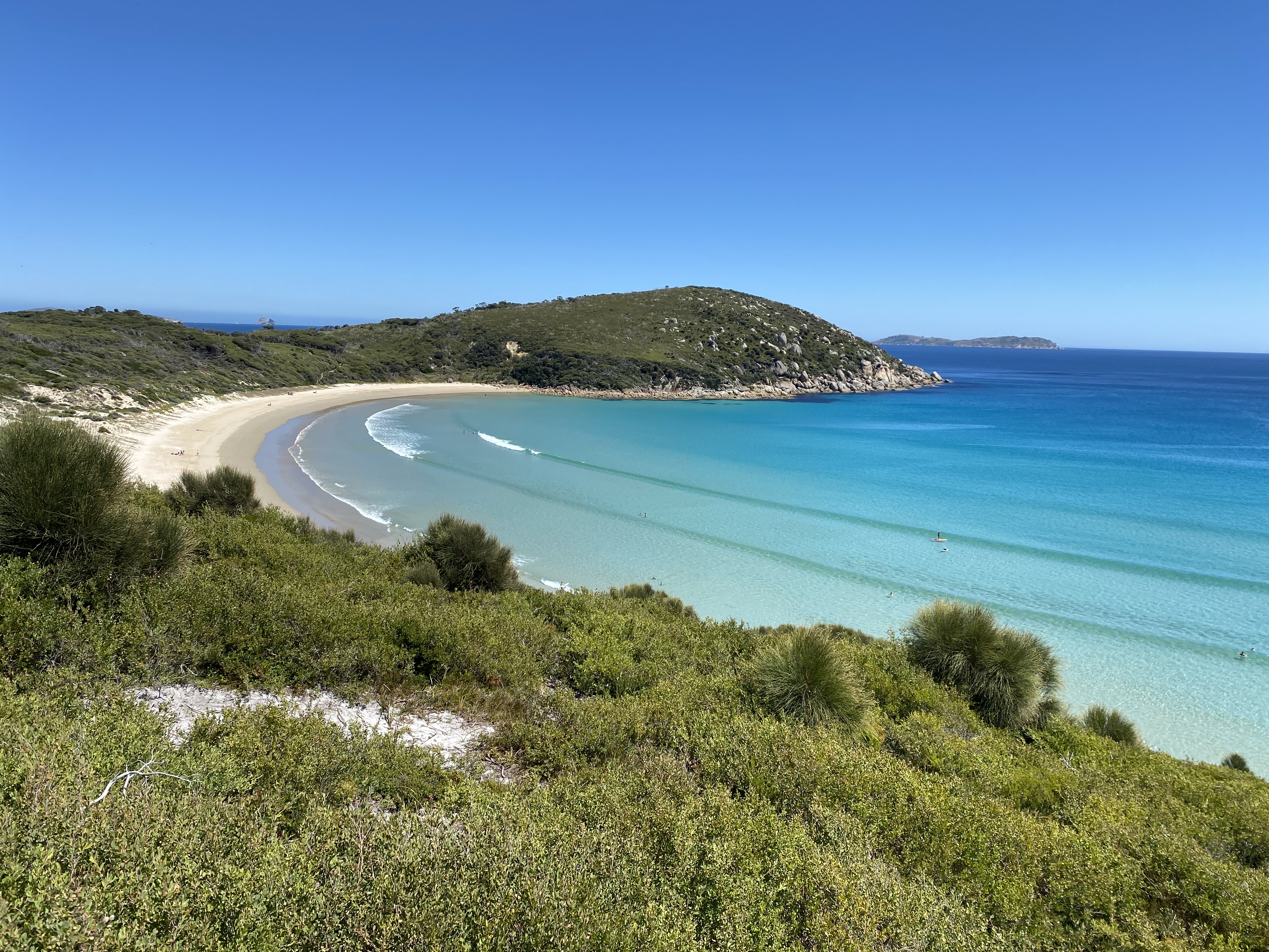 Turquoise water and white sand bay at Wilsons Promontory